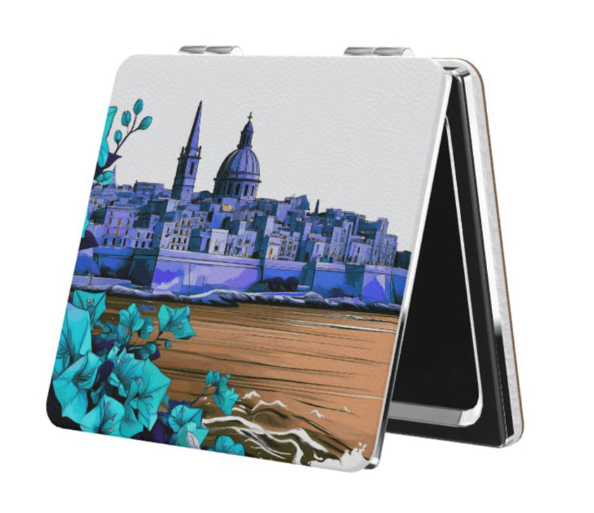 Compact Mirror Valletta by Night
