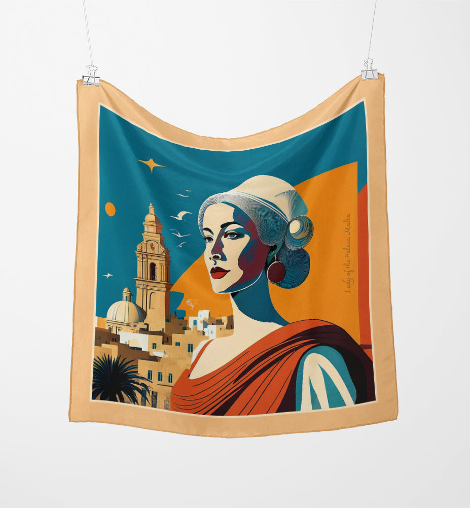 Lady of the Palace silk Scarf - Donia