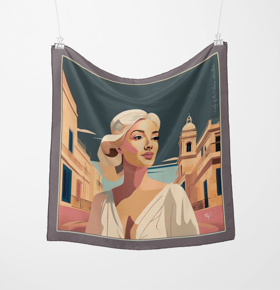 Lady of the Palace silk Scarf - Rafela