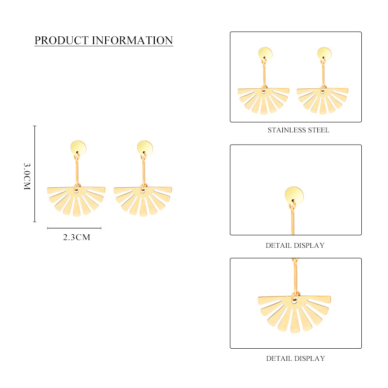 Fan Pin earrings