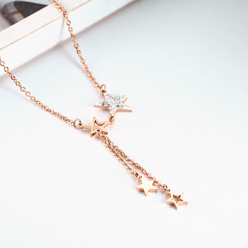 Star Rose Gold Necklace