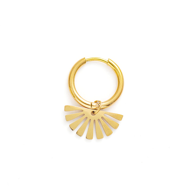Fan Hoop earrings