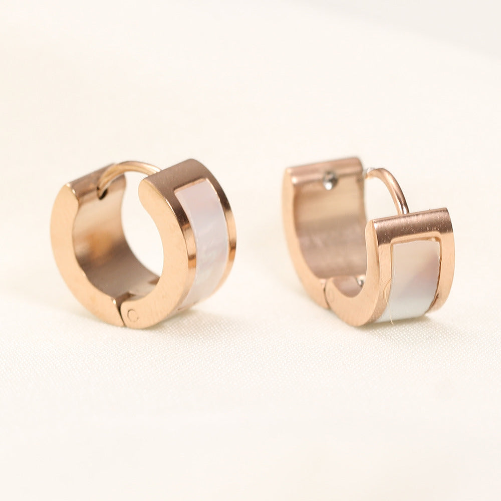 Rose gold Cuff earrings