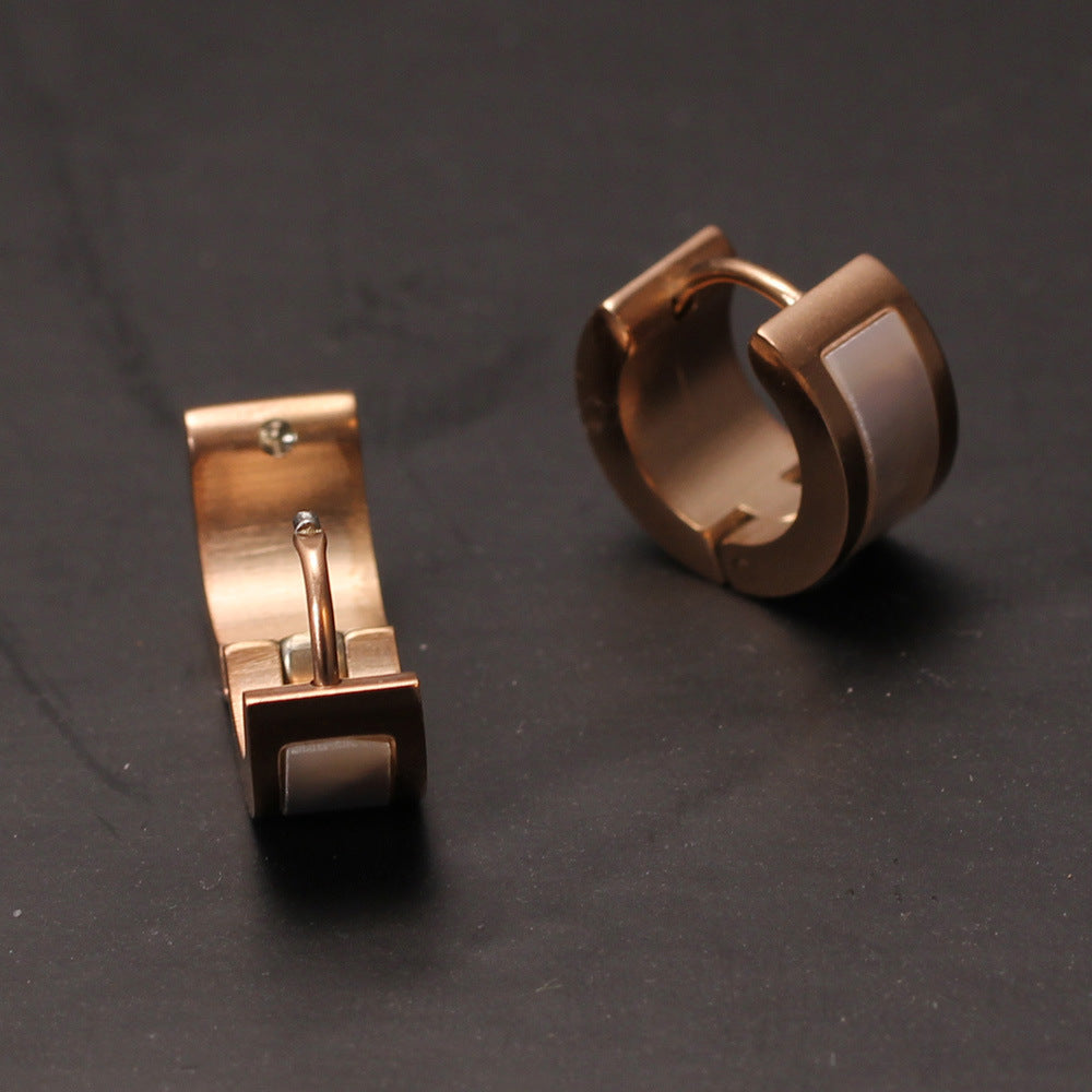 Rose gold Cuff earrings