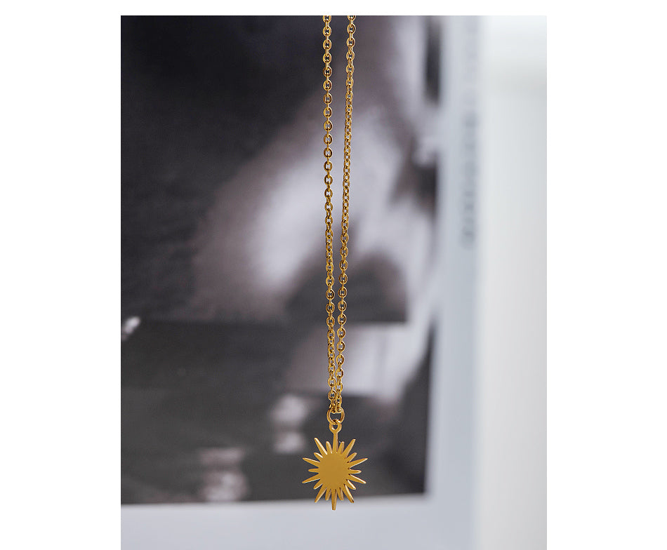 Bright Star you Are S/Steel  Gold Necklace and chain