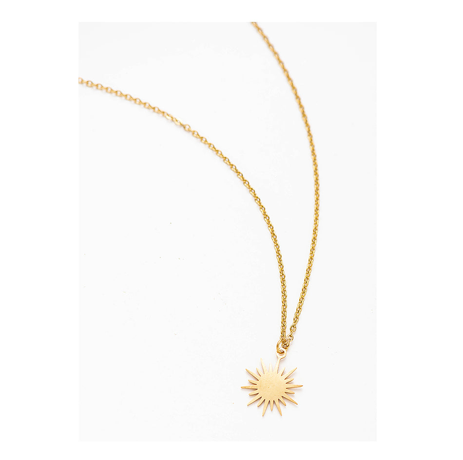 Bright Star you Are S/Steel Gold Necklace and chain