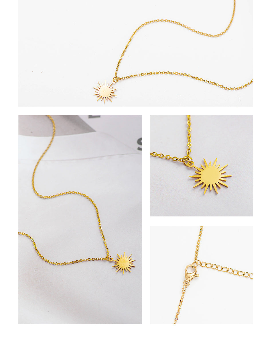 Bright Star you Are S/Steel Gold Necklace and chain