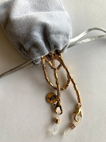 Eyewear Chain -  Tube Beads