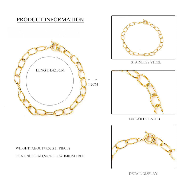 Cuban S/Steel Chain Choker