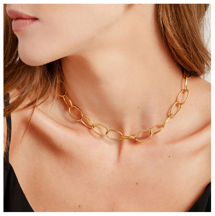 Cuban S/Steel Chain Choker