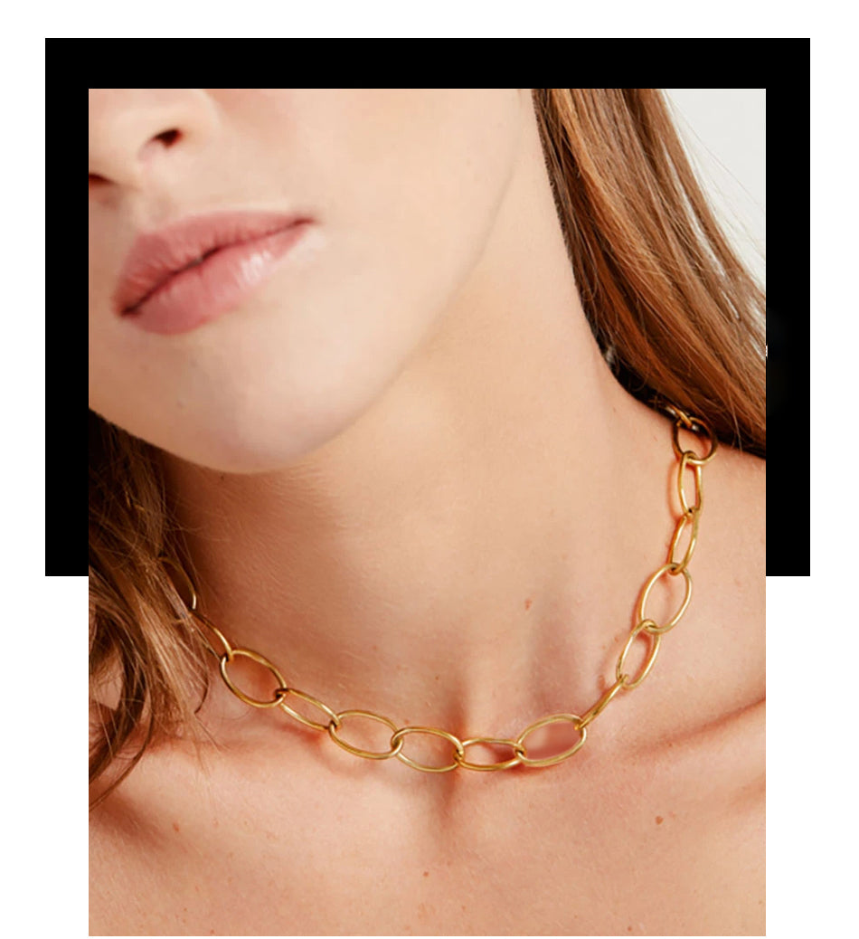 Cuban S/Steel Chain Choker