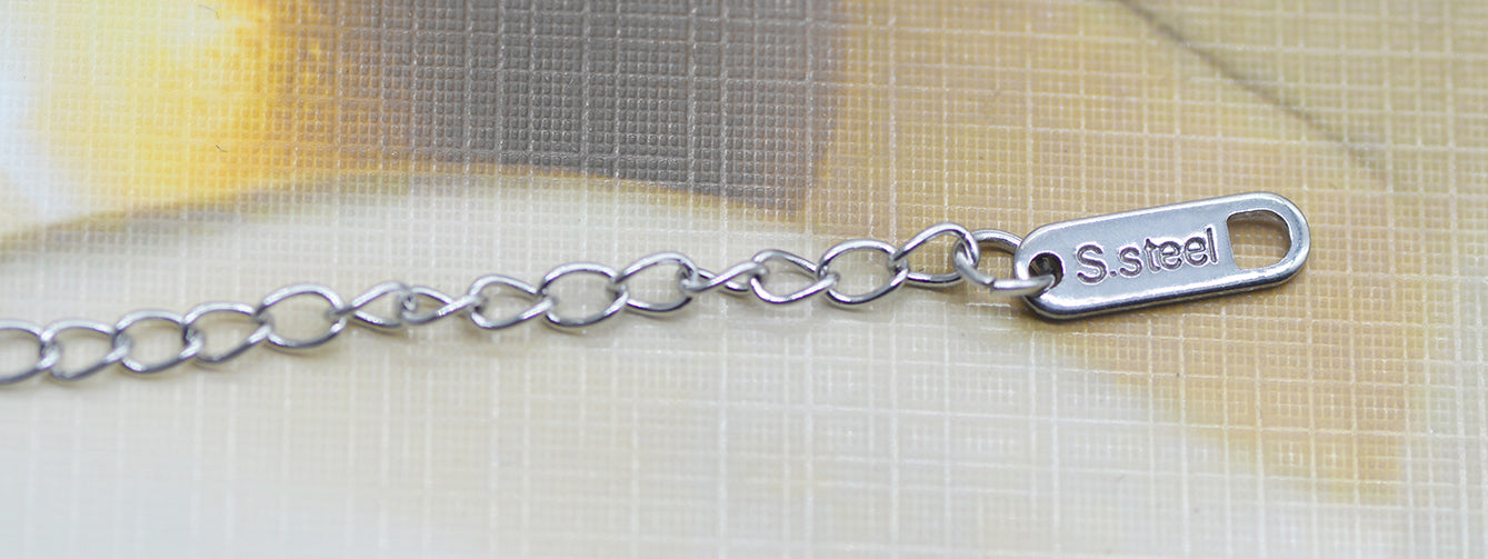 Silver star S/Steel  Pendant & Chain