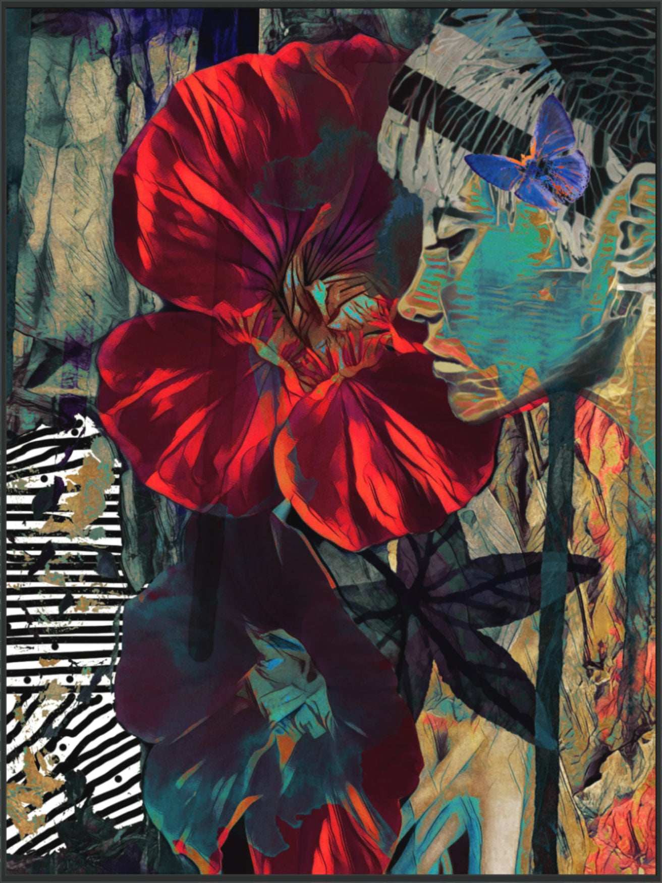Earthling Red Bloom (Print)
