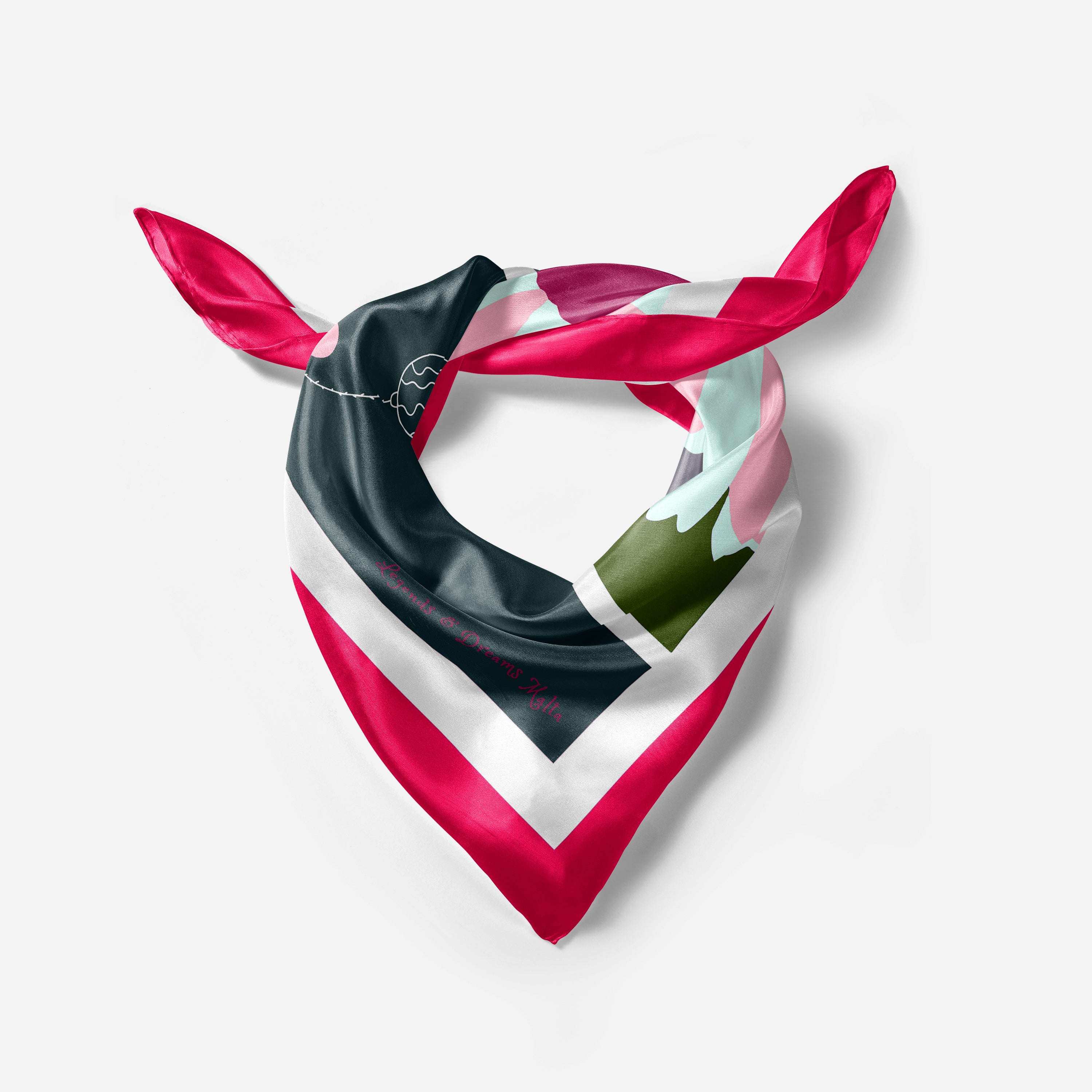 In the Garden - Pink Neckerchief