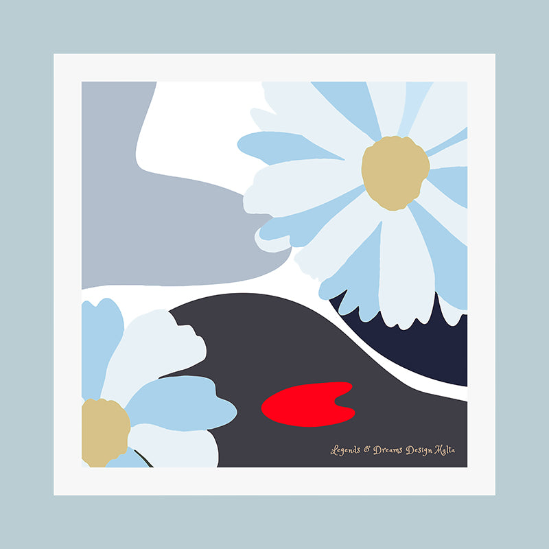 In the Garden - Light Blue Neckerchief