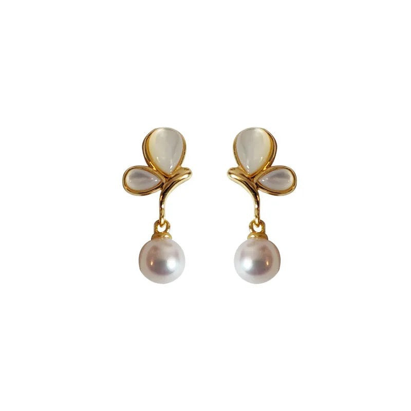Vintage Gold Plated Butterfly earrings