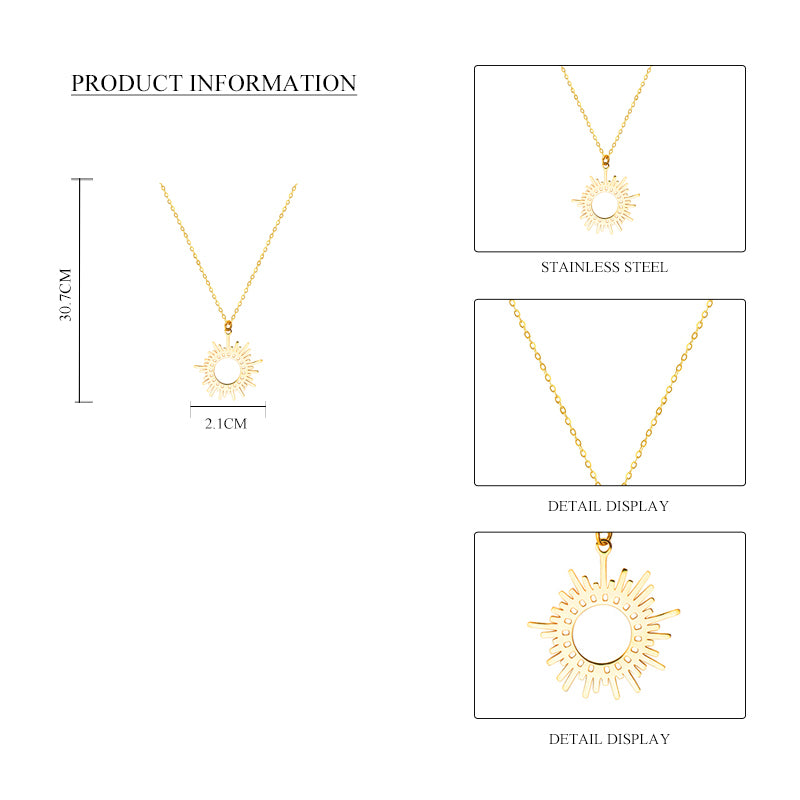 My Universe S/Steel Gold Pendant & Chain