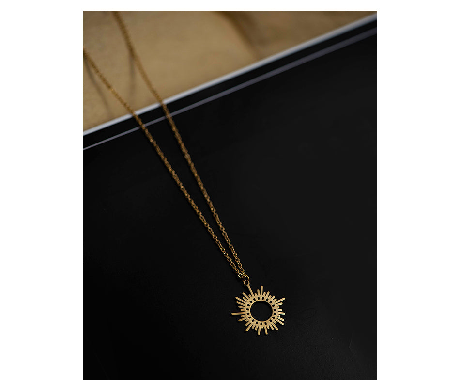 My Universe S/Steel Gold Pendant & Chain