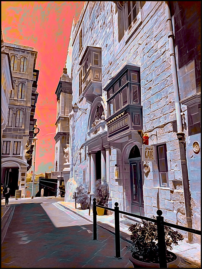 Morning sun the City - Valletta (Print)