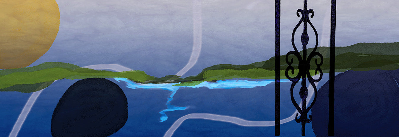 Ziffa Helwa Blue Shawl