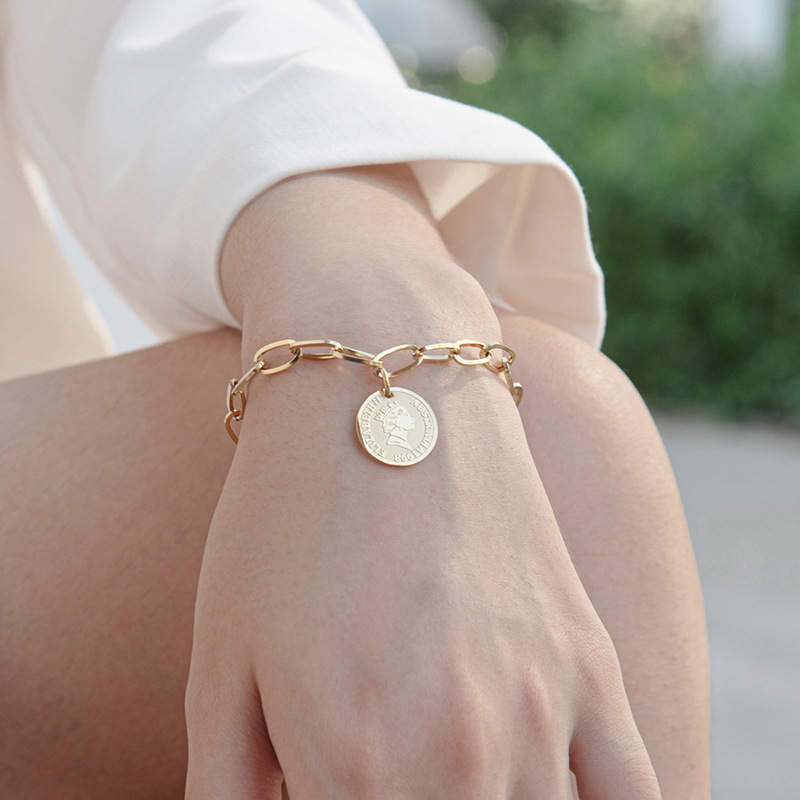 Coin Charm Bracelet