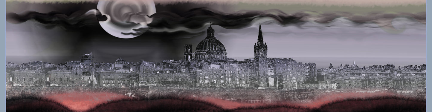 Valletta Sunsets Silk Scarf