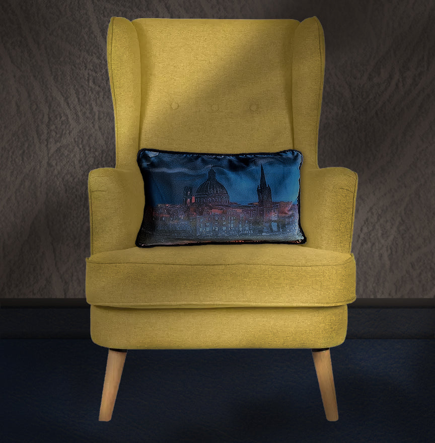 Valletta Skyline Rectangular Cushion Cover