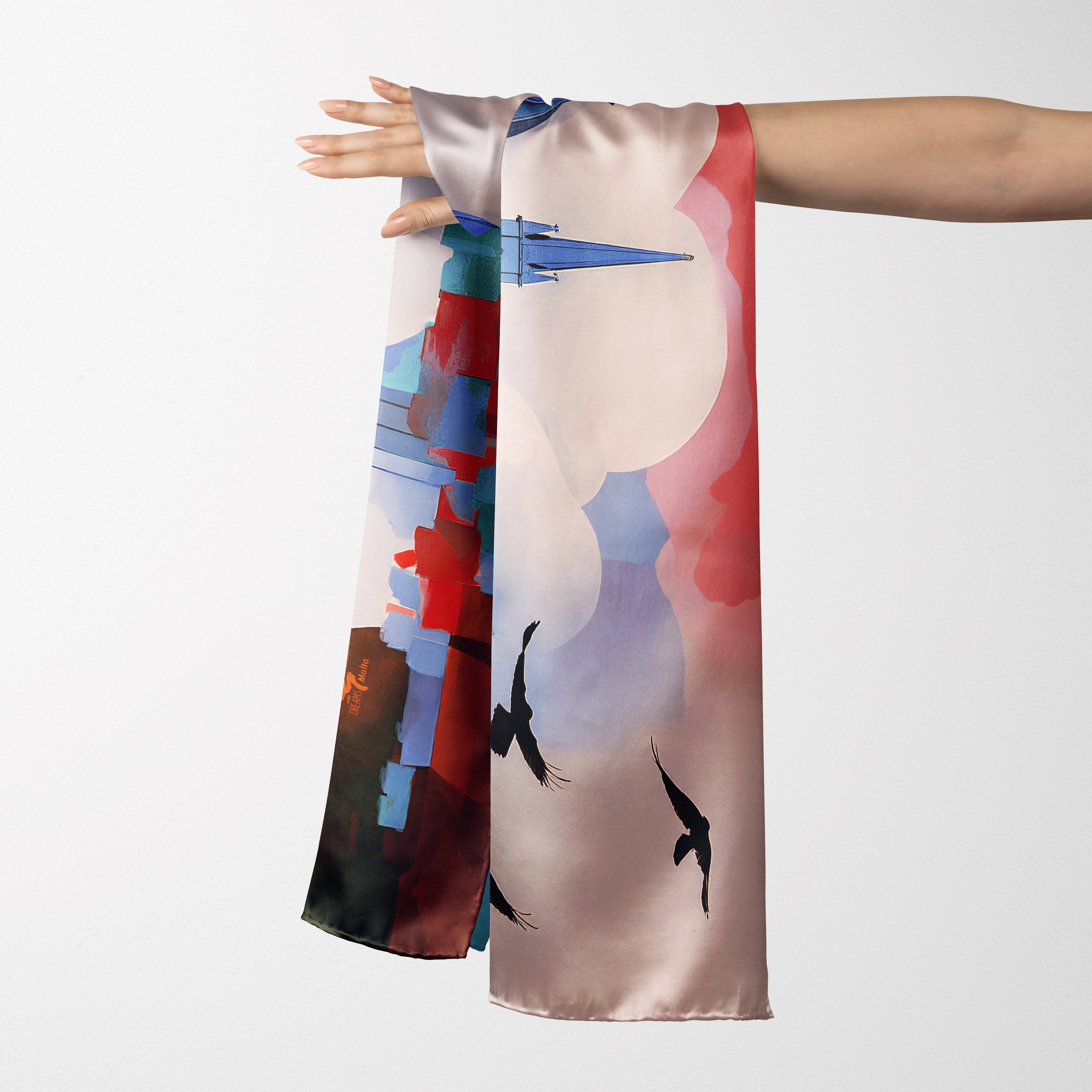 Valletta Skyline Silk Scarf Collection