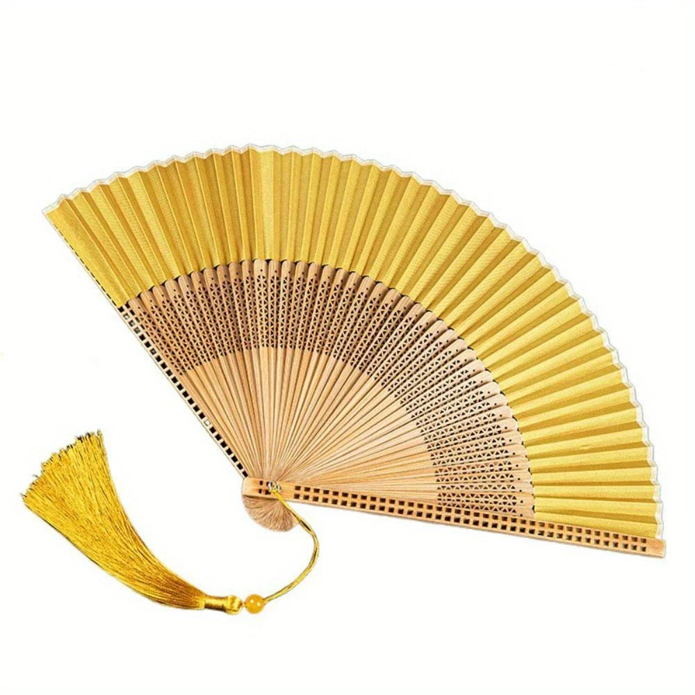 Miss Mustard Folding Fan
