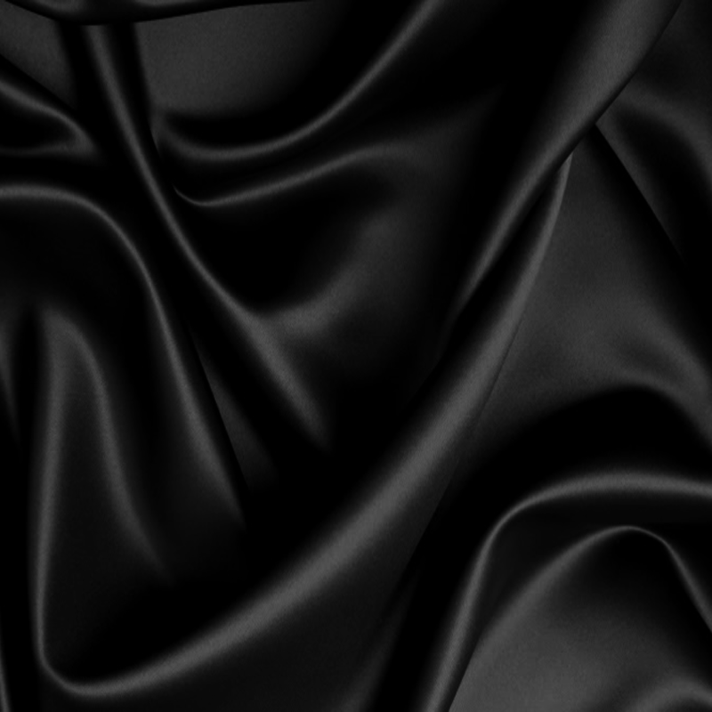 Black  100% Silk Pillowcase