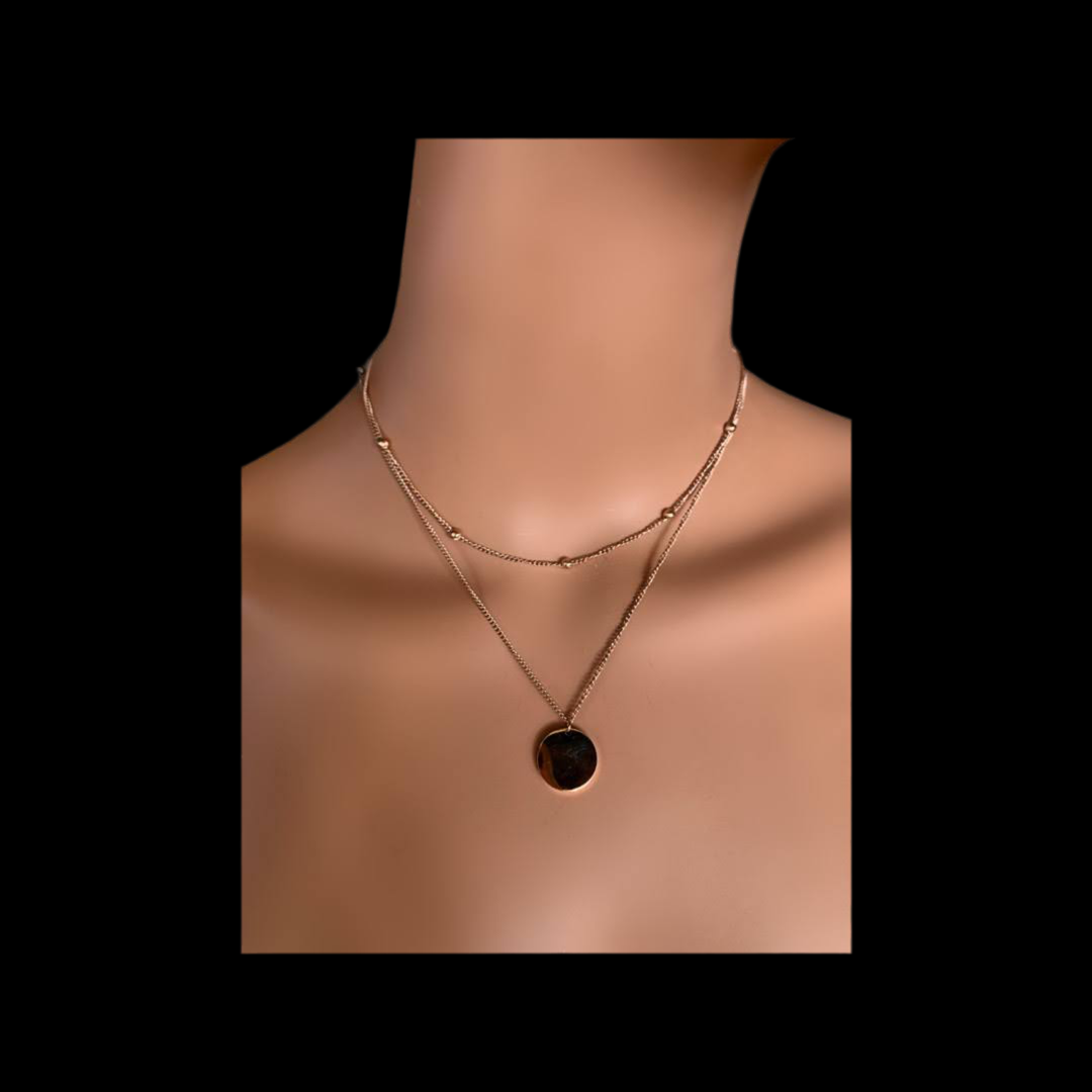 2 Layer circle pendant
