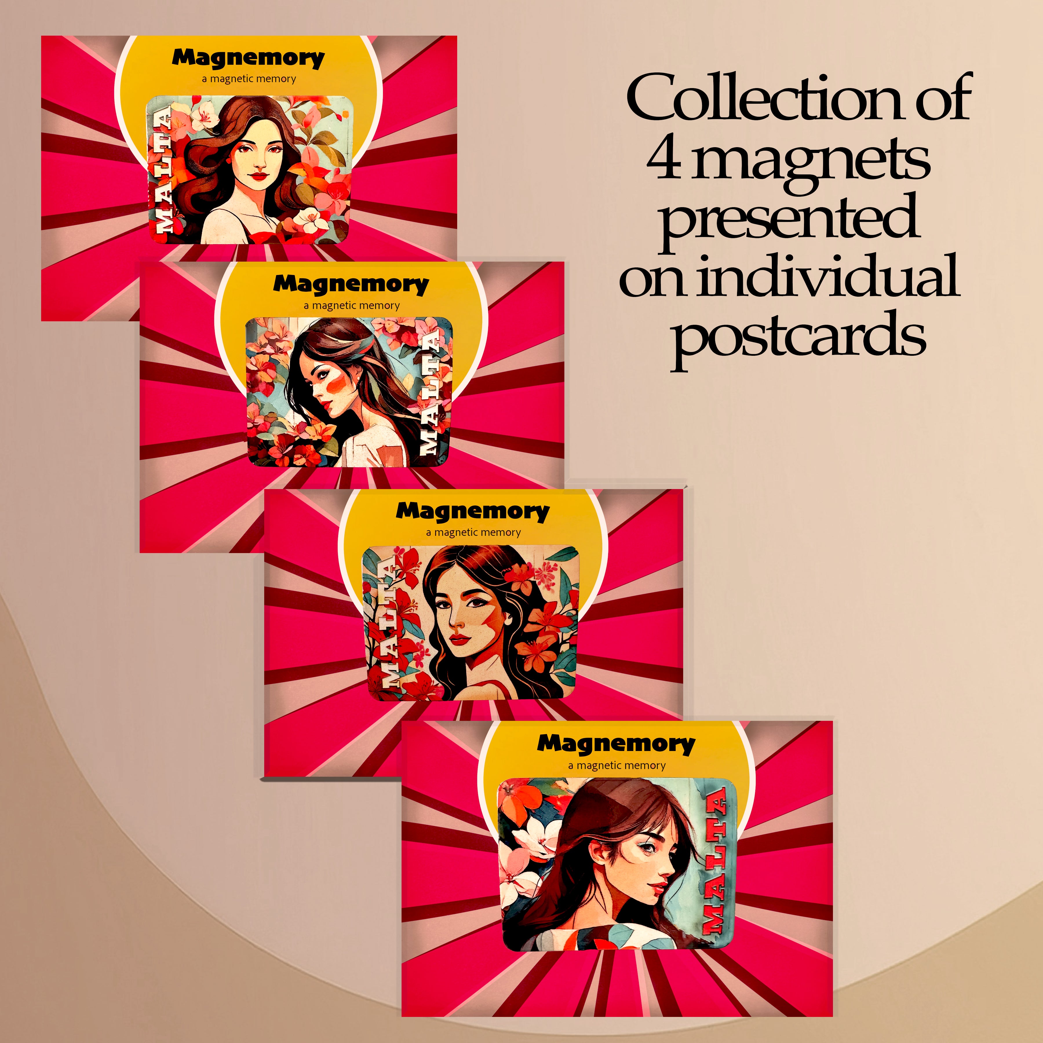 Malta Magnet - Set of 4