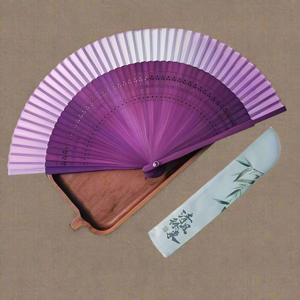 Purple pleasure Folding Fan