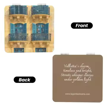 Compact Mirror Blue Balconies