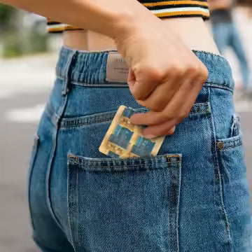 Compact Mirror Blue Balconies