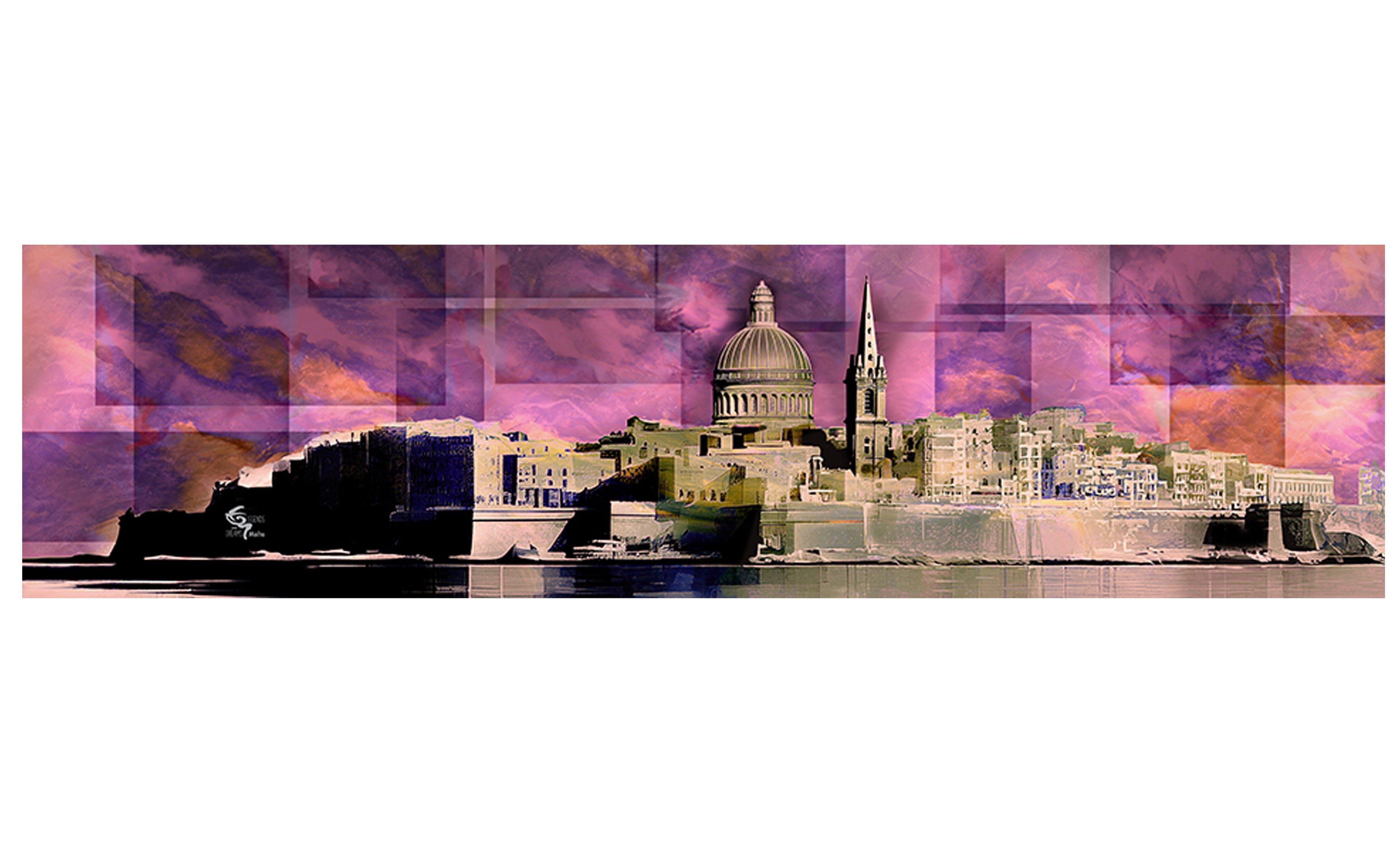 Valletta Burning Skies