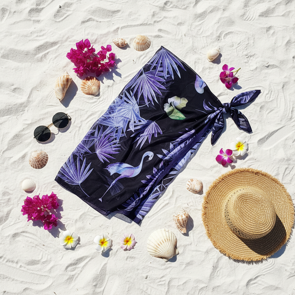 Paradise Lavender Beach Sarong