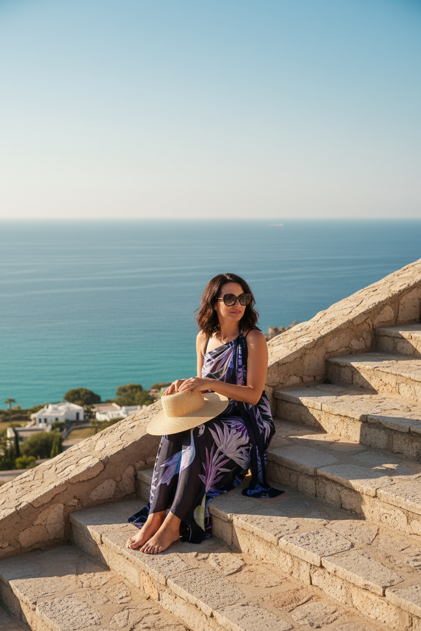 Paradise Lavender Beach Sarong