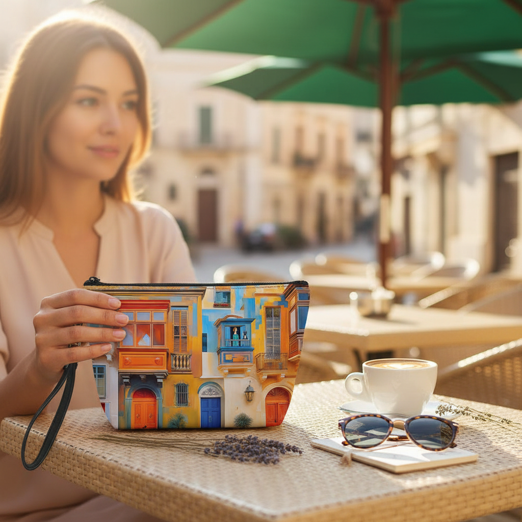 Main street Cosmetic Bag new background