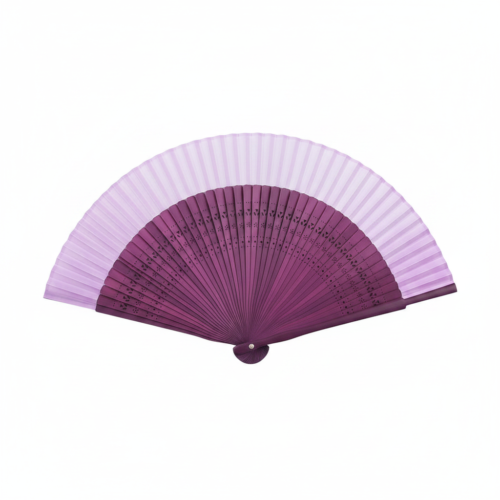 Purple Pleasure Folding Fan