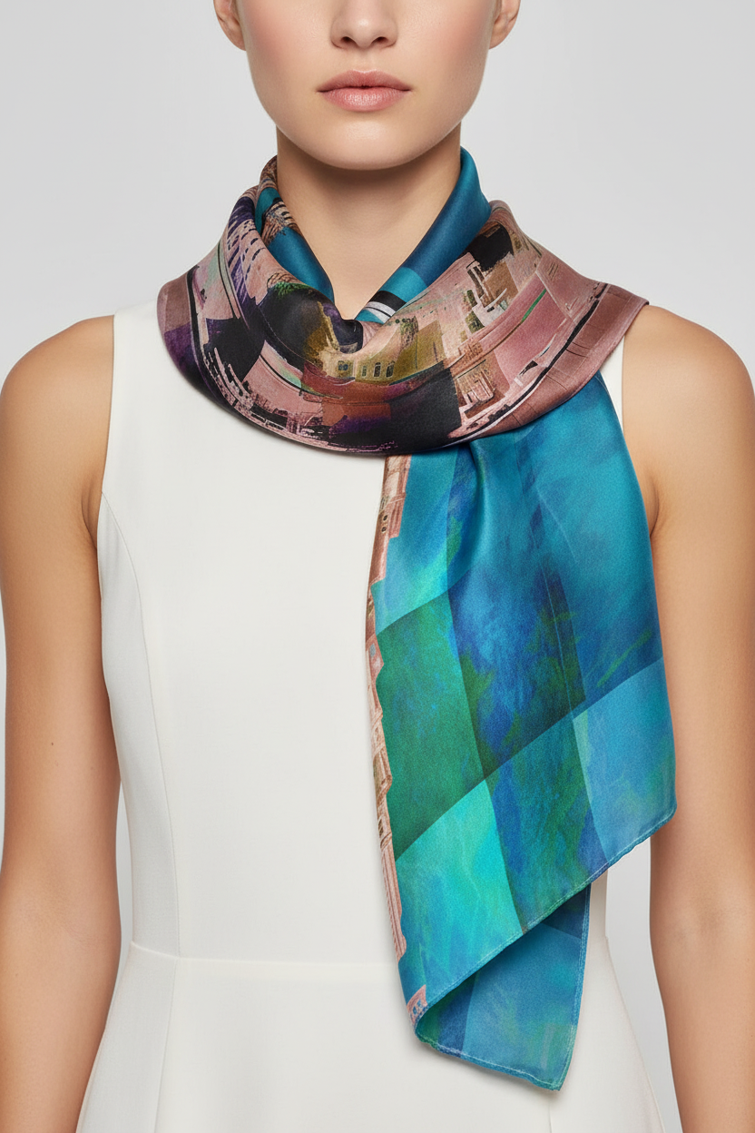Valletta Azure Skies - Neck Drape