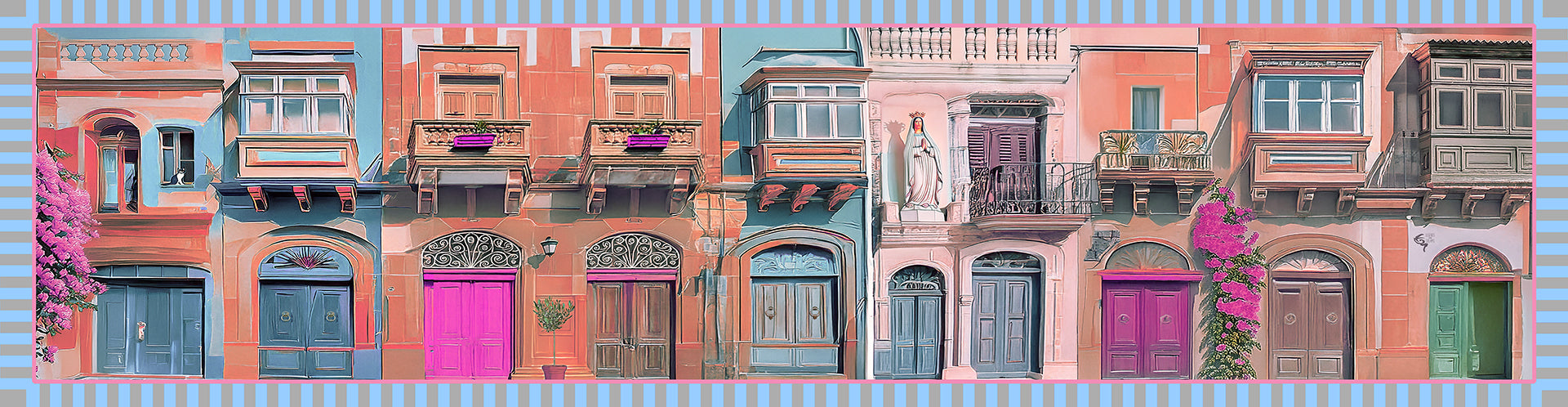 Village Streets - Blue Skies