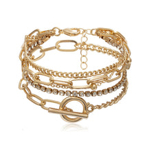 Load image into Gallery viewer, Bracelet chain set Gold
