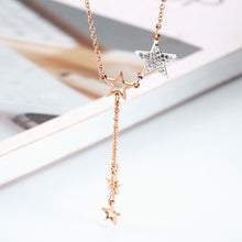 Load image into Gallery viewer, Star Rose Gold Necklace
