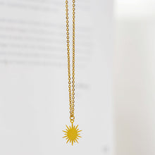 Load image into Gallery viewer, Bright Star you Are S/Steel  Gold Necklace and chain
