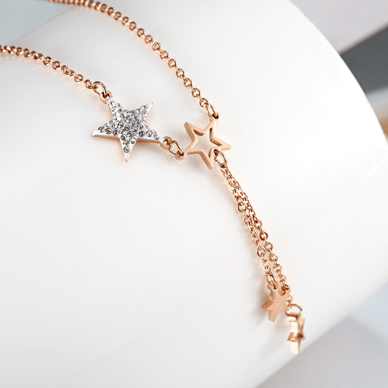 Star Rose Gold Necklace