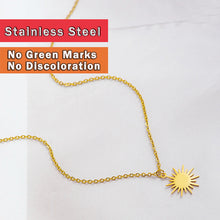 Load image into Gallery viewer, Bright Star you Are S/Steel  Gold Necklace and chain
