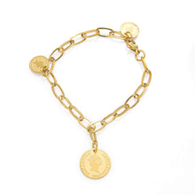 Load image into Gallery viewer, Coin Charm Bracelet
