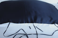 Load image into Gallery viewer, Night Blue 100% Silk Travel Pillow Topper
