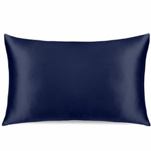 Load image into Gallery viewer, Night Blue 100% Silk Travel Pillow Topper
